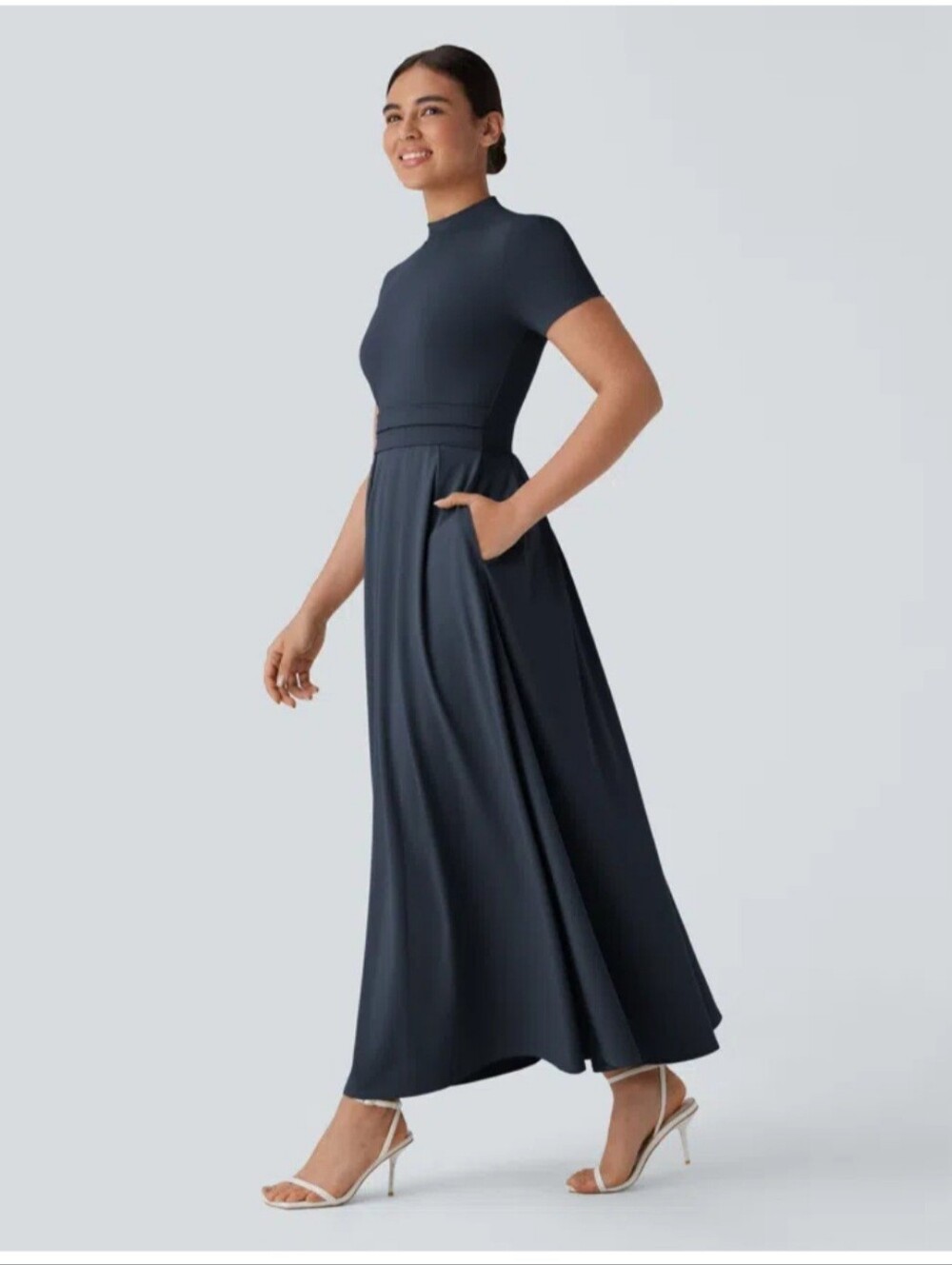 Halara Maxi Dress in Dark Navy